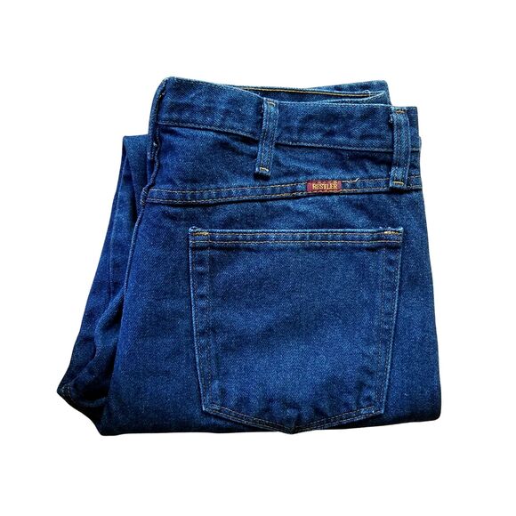 Wrangler Rustler Men’s Straight Leg Blue Heavyweight Denim Jeans 34x30 - Picture 3 of 4